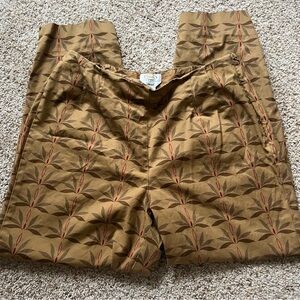 Talbots Woman Brown Patterned Pants